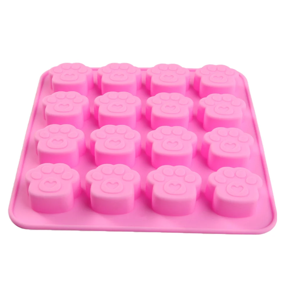 Питомцы кошка собака лапа печенье силиконовая форма для торта конфет шоколада