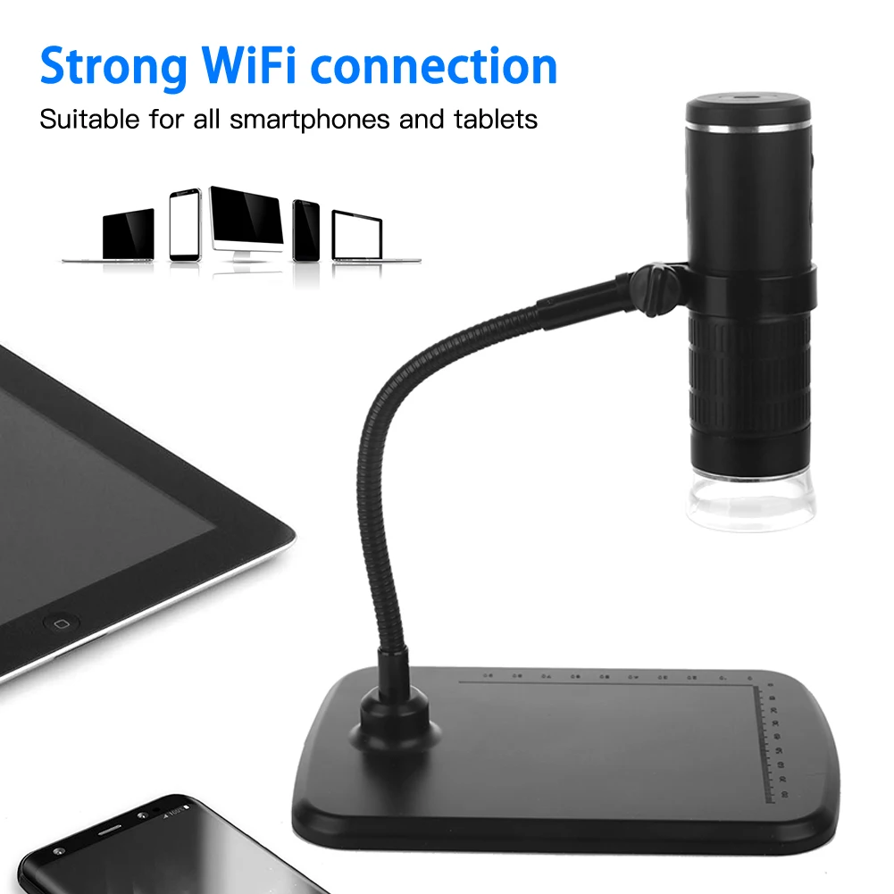 

1000X Digital Microscope HD 1080P LED USB WiFi Microscope Mobile Phone Microscope Camera for Smartphone PCB Inspection Tools