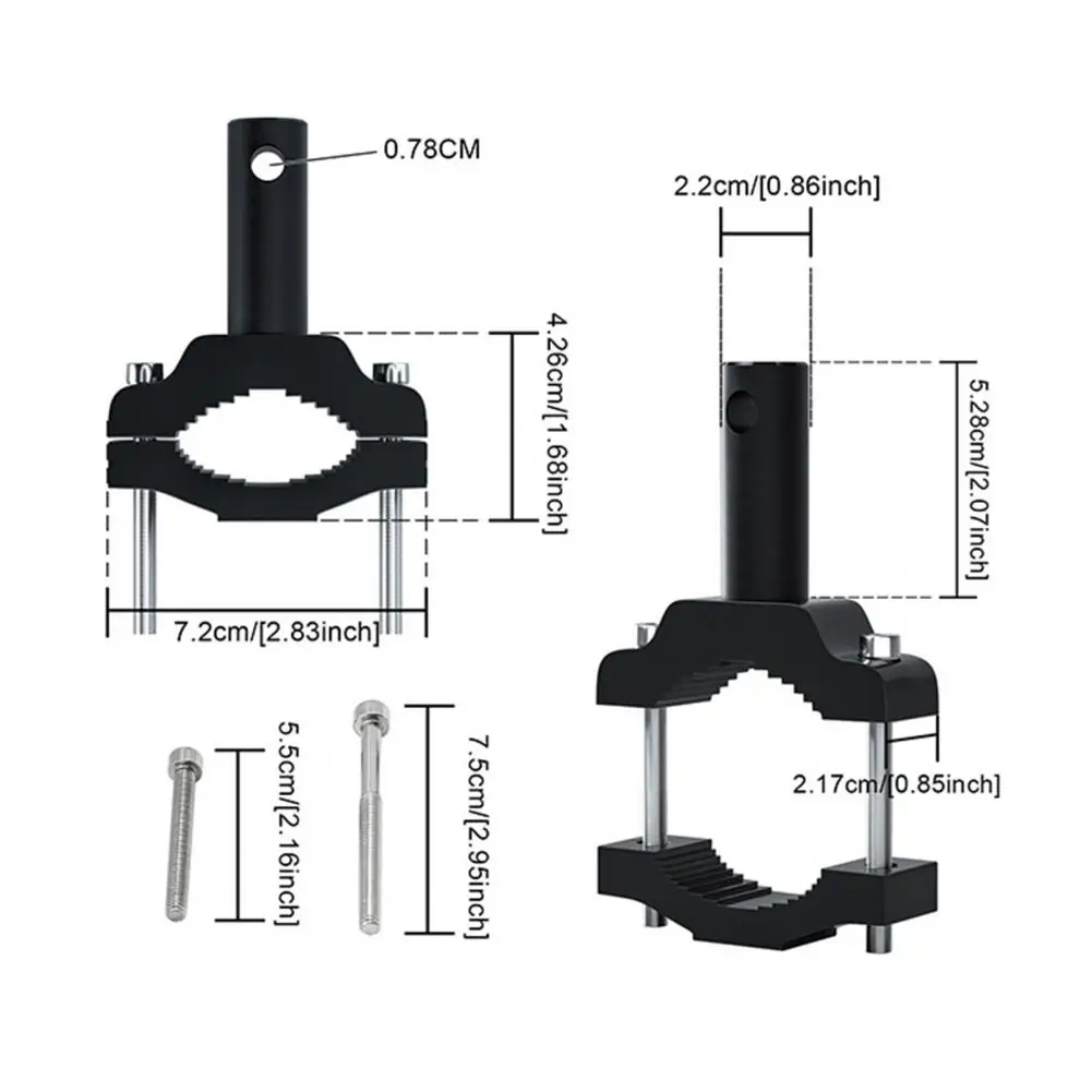 

2Pcs Motorcycle Spotlight Bracket Modification Shock Absorption Aluminium Alloy CNC LED Work Light Mount Holder for Electric Bik