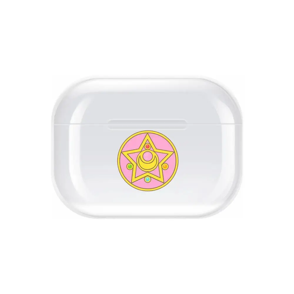 Прозрачный чехол из ТПУ с Сейлор Мун для Airpods Pro 3 силиконовый наушников