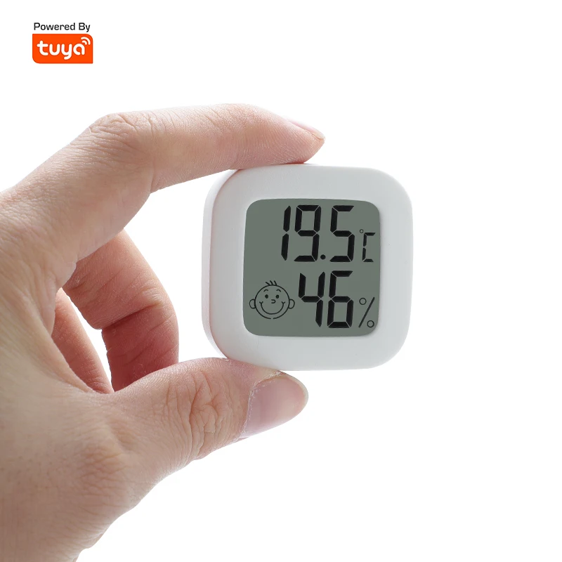 

Датчик температуры и влажности Tuya Bluetooth для умного дома Var SmartLife с дисплеем, беспроводной датчик температуры