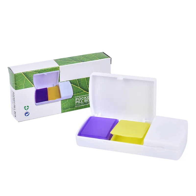 

Pill Box Portable Rectangular Medicine Cutting Knife Pill Segmentation Pill Container Storage Cutter Pill Case 9.5cm*5cm