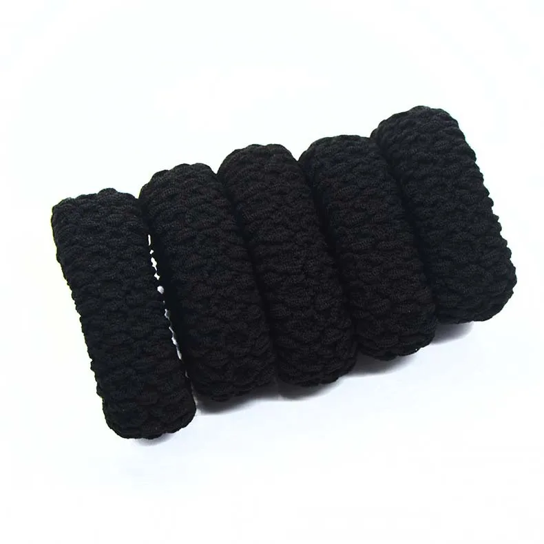 

5 Pcs/Lot Solid Color Scrunchies Black Elastic Hair Bands For Women Girls Hair Accessories Ponytail Holder Wide Hair Ties Rope