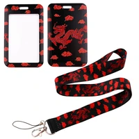 fd0852 cool stuff dragon key lanyard office id card cover badge holder phone strap keychain lariat neck strap credit card case