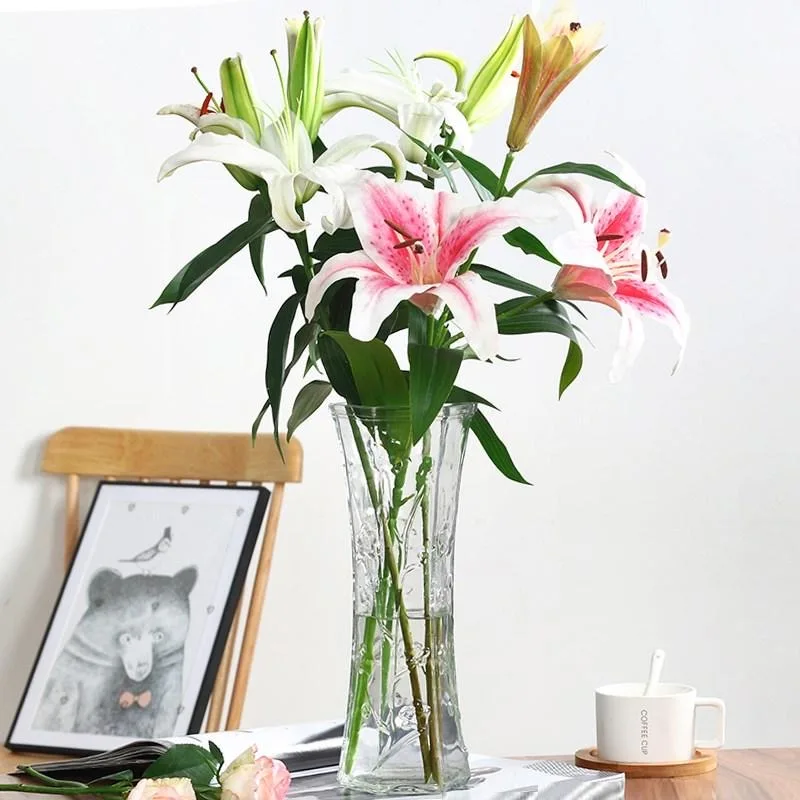 Стеклянная ваза скандинавского дизайна Европейское украшение для дома