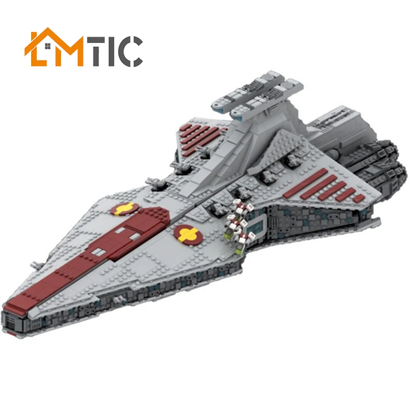 

MOC Star Series 43186 The Venator-class-Republic-Attack Cruiser StarWarlys Model Building Blocks Collection toys kids gift