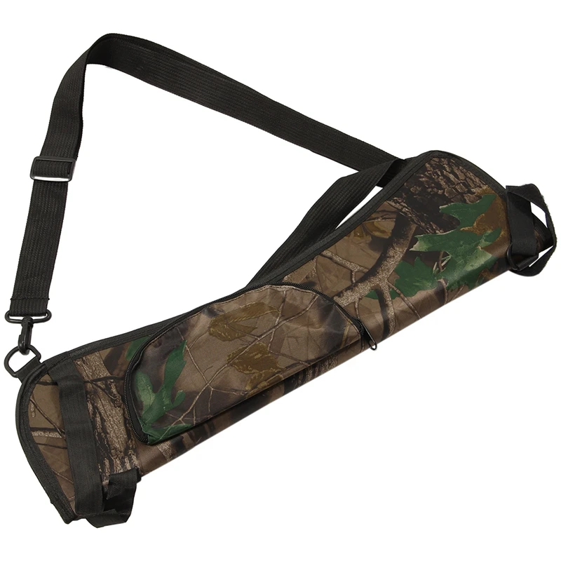 Portable Archery Quiver Arrow Holder Bow Back Side Waist Hanging Buckle Zip Pocket 58*17 cm | Спорт и развлечения