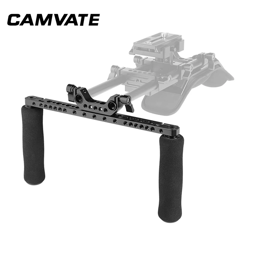 CAMVATE Универсальный губчатую ручку ручки с сыром Бар & 15 мм двойной стержень Зажим