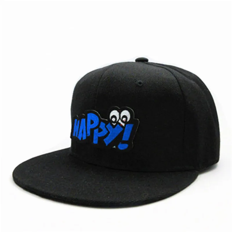 

Хлопковая бейсболка с вышивкой Happy Letter, Кепка в стиле хип-хоп, регулируемые Снэпбэк кепки для мужчин и женщин, 326