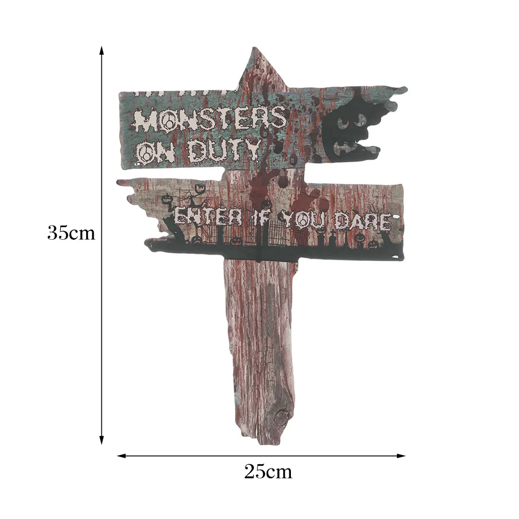 

3PCS Halloween Decorations Yard Signs Stakes Beware Props Outdoor Decor Scary Graves Decorating horror grave party supplies 828