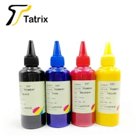 tatrix 4 x 100ml refill ink for hp cartridges pigment ink photo ink for hp inkjet printer