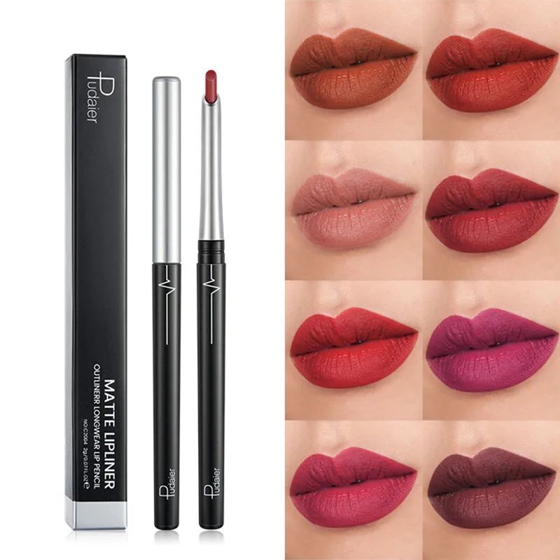 Pudaier 17 цветов косметика для губ помада карандаш водостойкая длительная оттенок