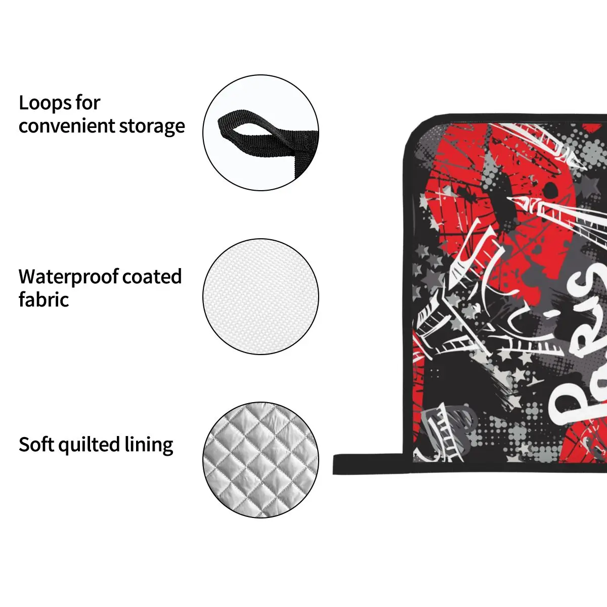 4 шт. полиэстер постельное Кухня Пособия по кулинарии перчатки для микроволновой