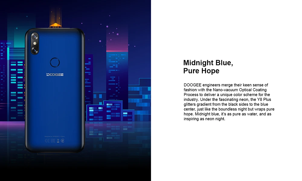 DOOGEE Y8 Plus, Android 9,0, FDD LTE, 6,21 дюймов, 19:9, экран капли воды, смартфон MTK6761, 3 Гб ОЗУ, 32 Гб ПЗУ, 4000 мАч, две sim-карты, МП