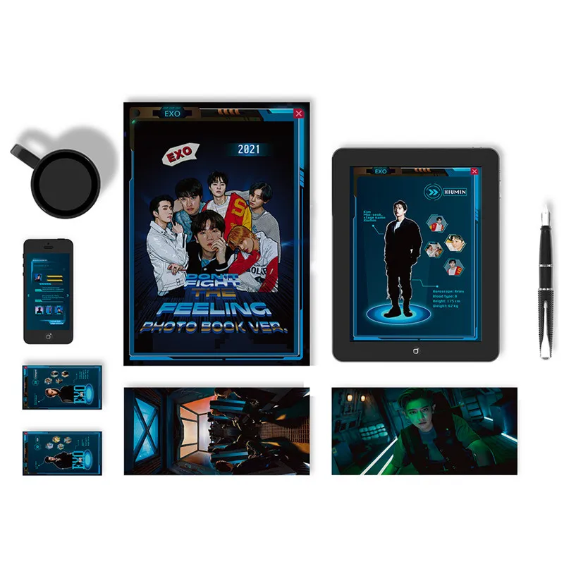 54 шт./компл. Kpop EXO Lomo Card не сражайтесь с ощущением Высококачественная Фотокарта