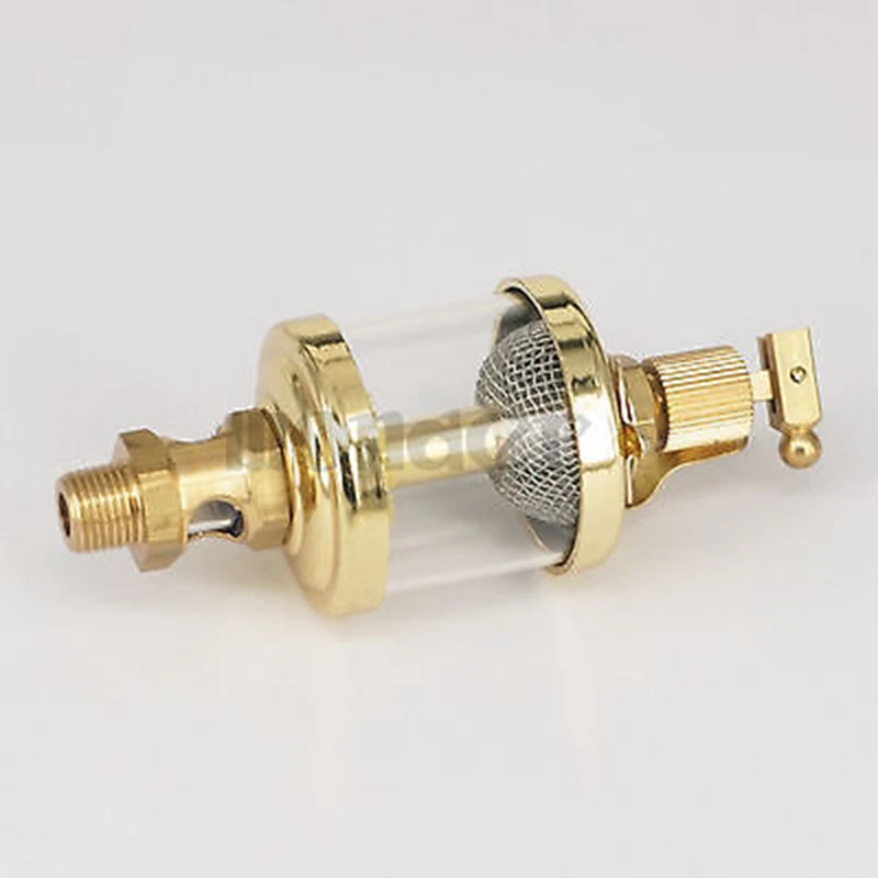 

1/8" BSP Male x 1-1/4" Cup Diameter Male Thread Needle Valve Sight Gravity Drip Oilers Lubricator Oil Cup For machine Engine