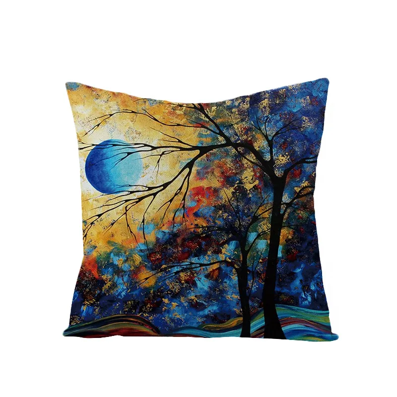 Домашний декор льняные наволочки подушки 1 шт. декоративная картина маслом