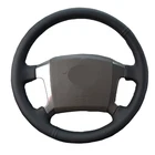 Ручная работа, кожа, замша, оболочка волана для Kia Sorento 2004, 2005, 2006, 2007, 2008, Funda Volante, Стайлинг автомобиля