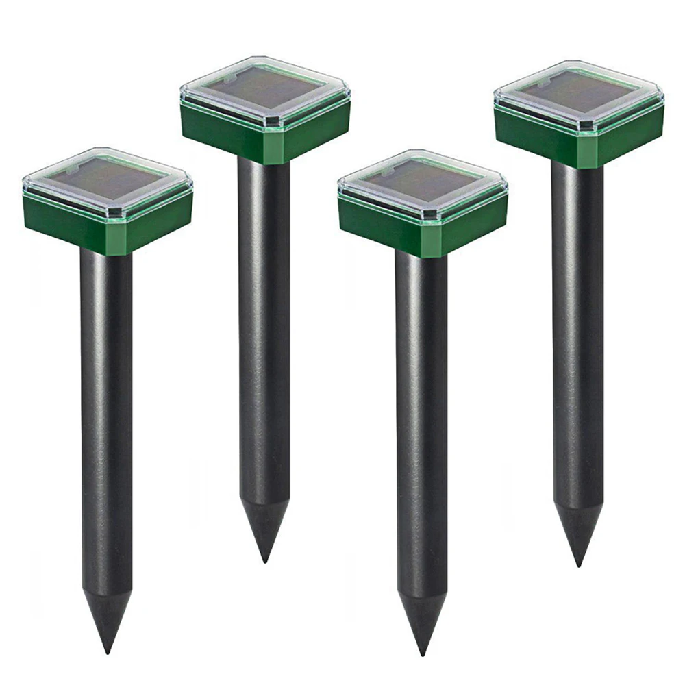 4 шт. репеллент темно серого цвета на солнечной батарее от комаров ультразвуковой