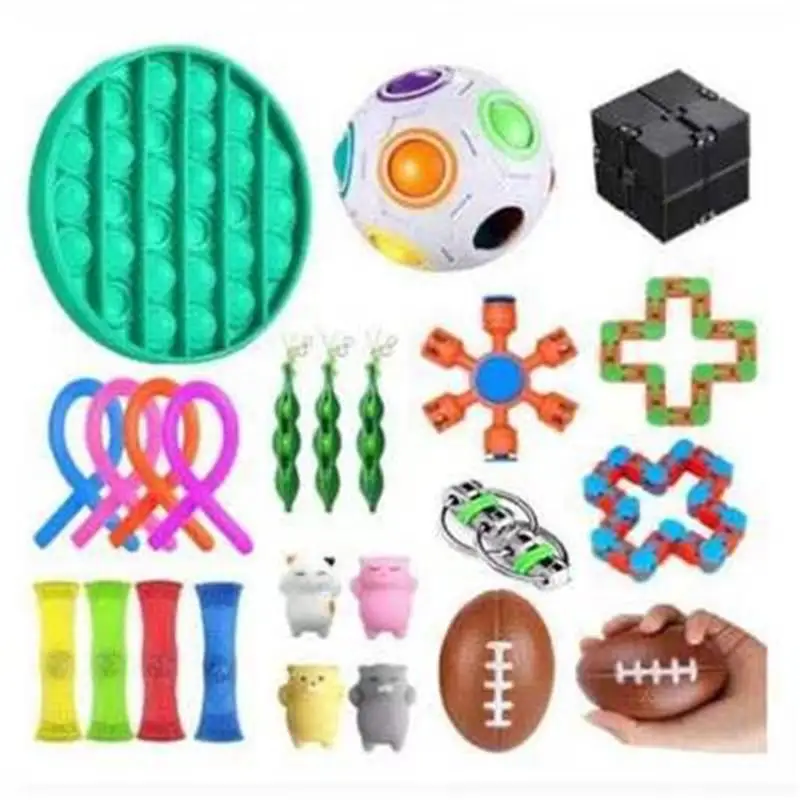 

Fidget Toys Anti Stress Set Stretchy Strings Pop It Popit Gift Pack Adults Children Squishy Sensory Antistress Relief Figet Toys