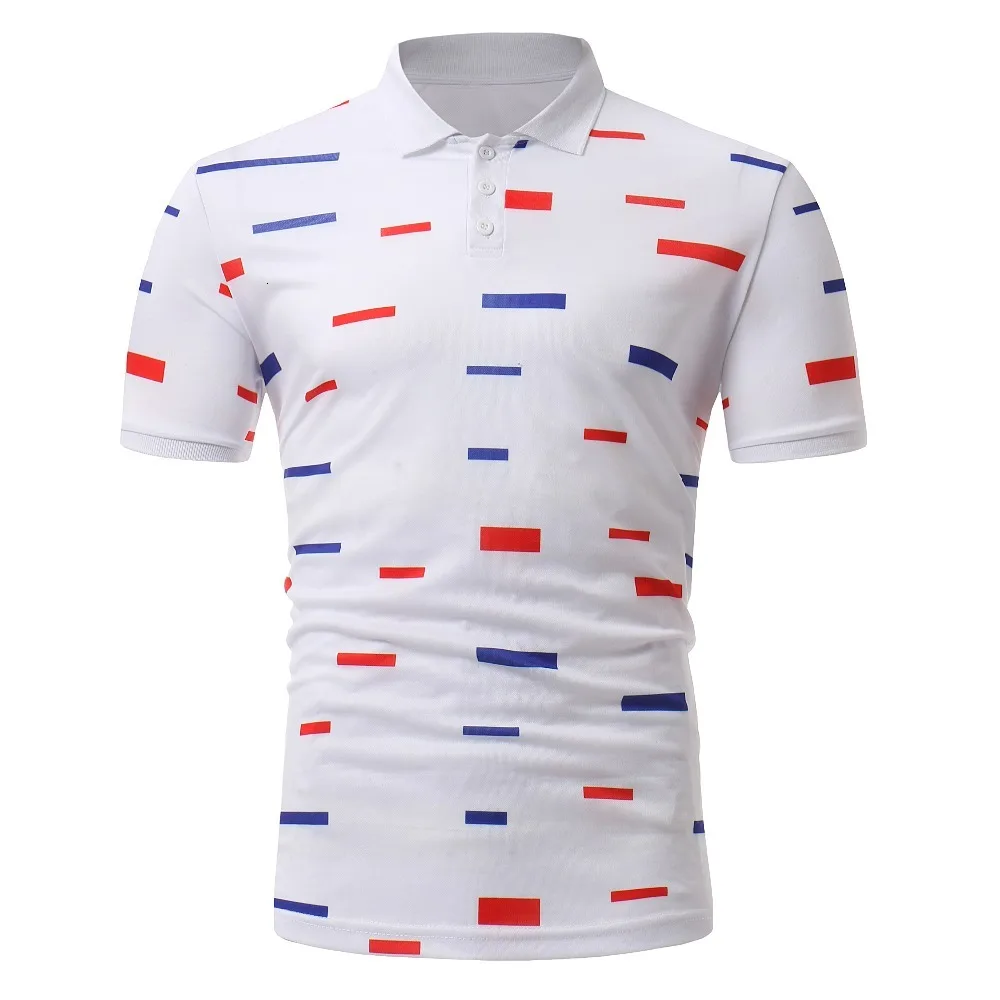 

Summer New Fashion Design Mens Polo Shirt Solid Red Short-Sleeve Slim Fit Polo Mens Casual Business Polo Shirts Plus Size