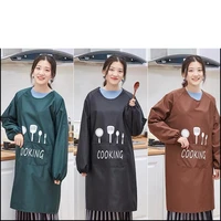 full encirclement kitchen aprons household cleaning apron women men restaurant cooking barbecue overalls bibs kitchen apron