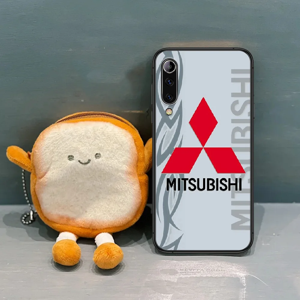 

Mitsubishis Car Phone Case Cover Hull For Xiaomi Mi 8 9 10 T note 10 Lite Pro 5G A pocox 2 3 black Coque Silicone Bumper Luxury