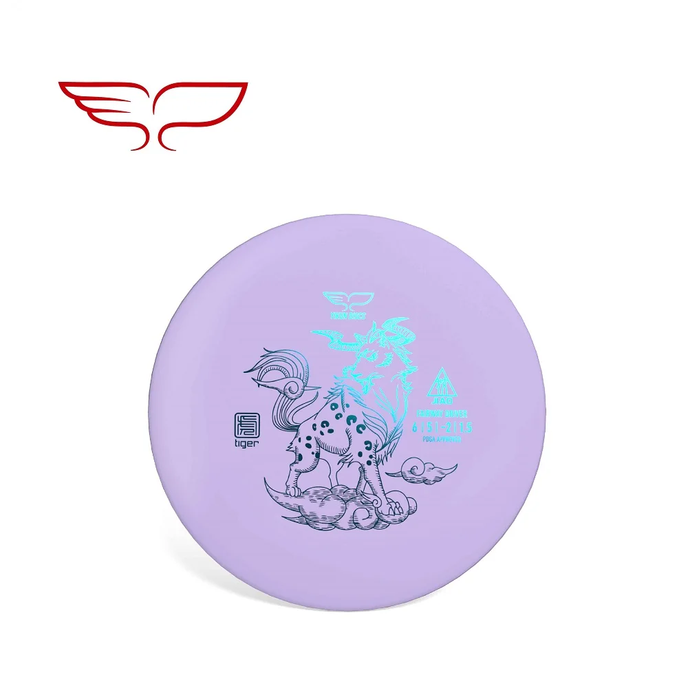 YIKUN диски PDGA одобренный диск Гольф диск среднего диапазона JIAO - Цвет: Tiger-Line Purple
