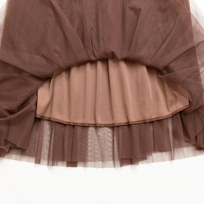 Юбка-пачка Женская плиссированная трапециевидная Тюлевая юбка принцессы с