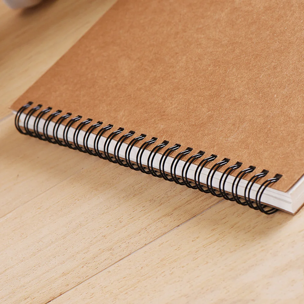 

2pcs Spiral Notebook Sketchbook Inner Blank White Paper for Painting Drawing Writing 50-Sheets