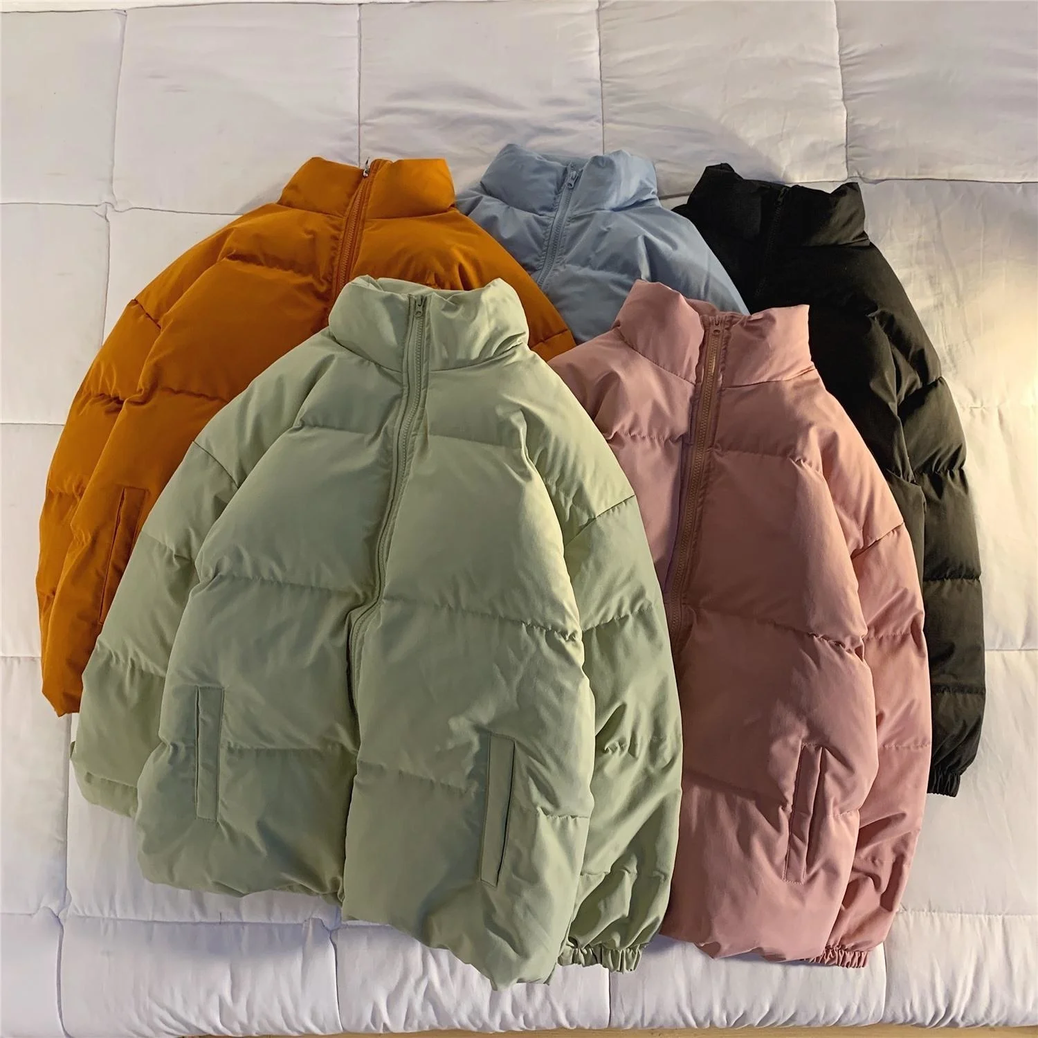 

Harajuku – Manteau à Bulles Coloré Pour Hommes, Veste D'hiver, Streetwear Hip Hop, Parka Coréenne Noire, Vêtements Bouffants,