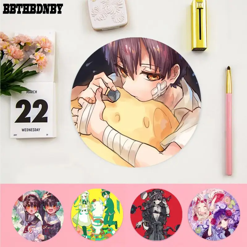 

BBTHBDNBY Cool New Anime Toilet-bound Hanako-kun Durable Rubber Mouse Mat Pad gaming Mousepad Rug For PC Laptop Notebook