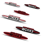 Металлическая Наклейка на автомобиль, наклейка на корпус с эмблемой JCW, передняя решетка радиатора для MINI Cooper S, John Cooper Works, F56, R57, R60, R61, F60, R50, R53