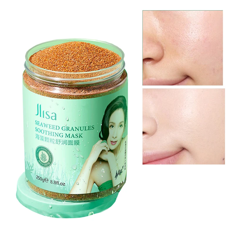 

Seaweed Granules Mask Remove Acne Marks Moisturizing Shrink Pores Nourishing Skin Care Anti Dry Repair Facial Gel Masks 250G M