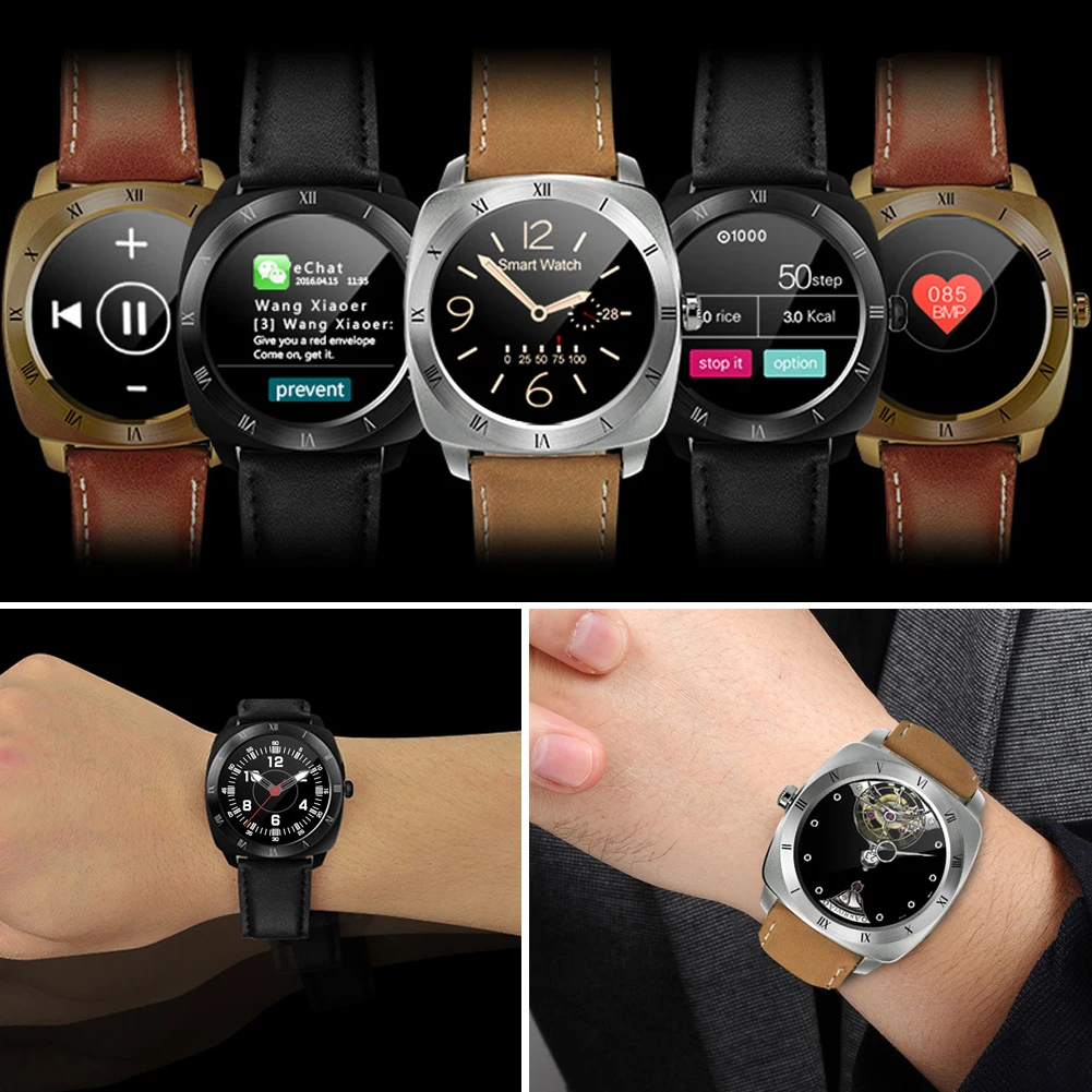 

DM88 Bluetooth Smart Watch Heart rate Monitor Pedometer Fitness/Sleep Tracker Touch Screen Watch Hand-free for Android/IOS