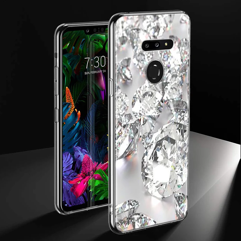 Бриллиантами Стиль для LG W20 W10 V50S V50 V40 V30 K50S K40S K30 K20 Q60 Q8 Q7 Q6 G8 G7 G6 ThinQ чехол для телефона - Цвет: Style 02