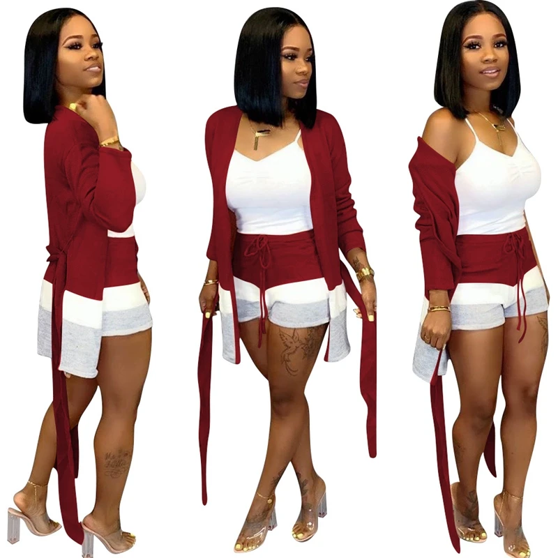 Женский комплект из 2 предметов осенне-зимняя одежда длинный кардиган и