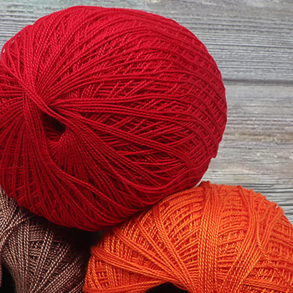 25 Colors Wool Group Knitting Yarn Lace Thread Diy Woven Cotton Fine Crochet 8th yarn haakgaren katoen | Дом и сад