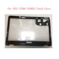 4 pcs for asus ux360 ux360c ux360ca touch screen digitizer glass replacment parts with front bezel