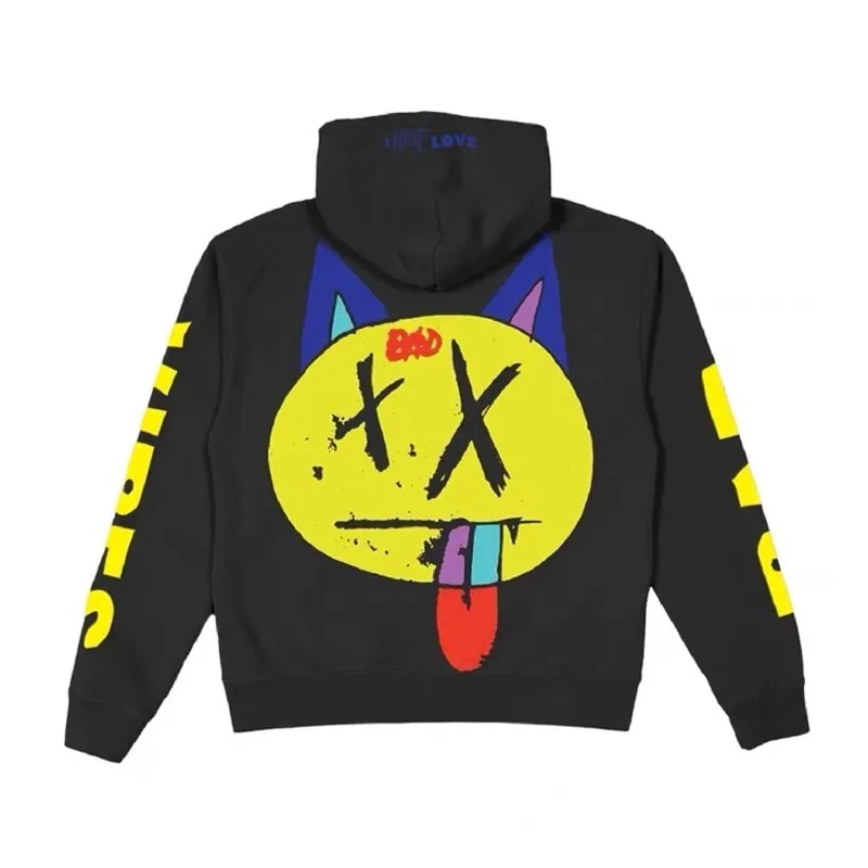 

21FW NEW hip-hop kanye west XXXtentacion Revenge Bad XXX Forever Hoodie Lightning Logo Pullover Men Women Best Quality Hoodie