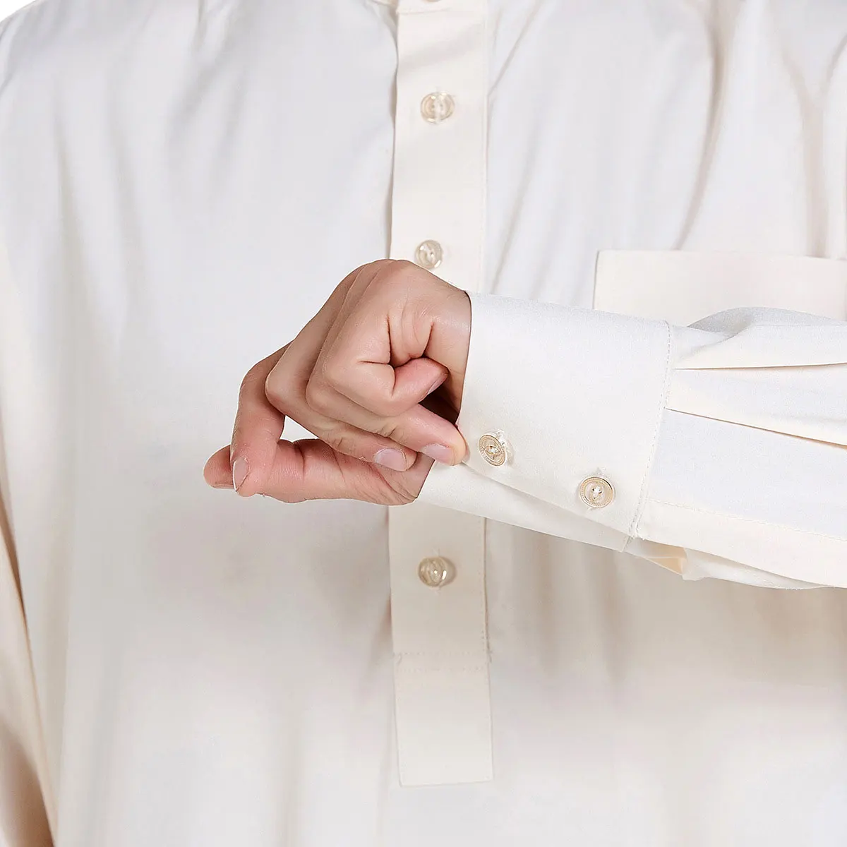 New Muslim Jubba Thobe For Men Long Sleeve Islamic Robe Round Collar Multi-pocket Arabic Kaftan Abaya Male Vestidos Caftan Ropa