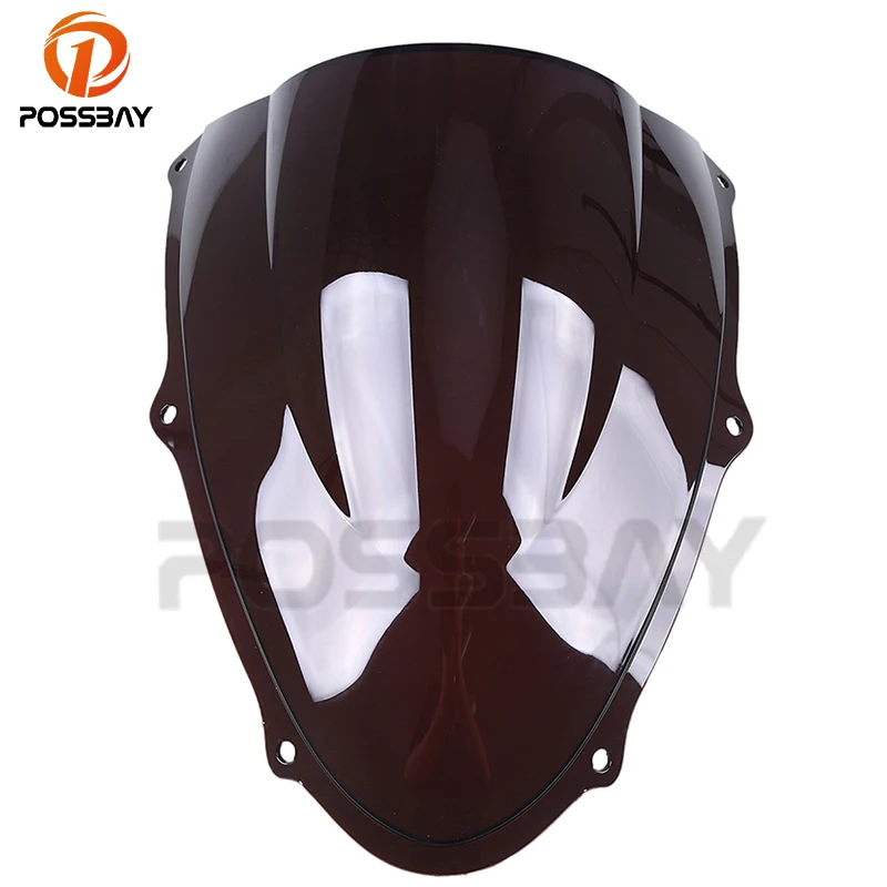 

Прозрачное ветровое стекло POSSBAY для мотоцикла, задние Ветровые дефлекторы для Suzuki TL1000R 1998-2002, ветровое стекло для скутера