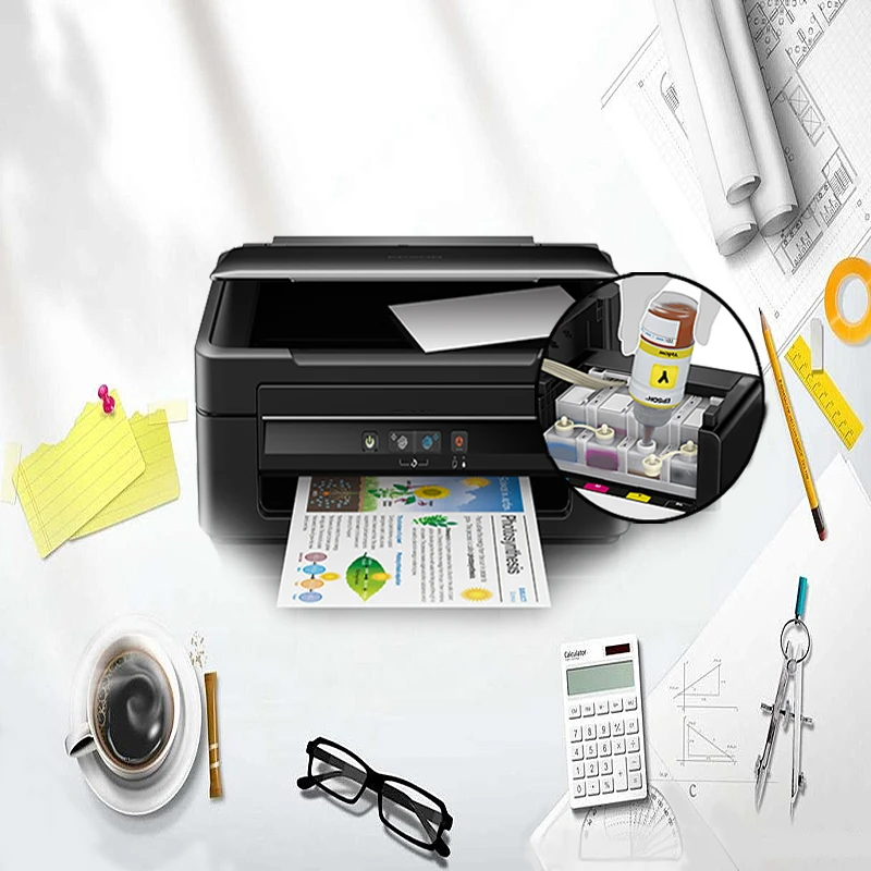 Чернила для принтера Epson L120, L132, L210, L310, L365, L380, L382, L486,  L550, L800, L805, L1300, L1455 | Компьютеры и офис | АлиЭкспресс