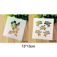 stencil reusable flower leaf painting hollow template stencils for painting wall scrapbooking photo album embossing paper cards