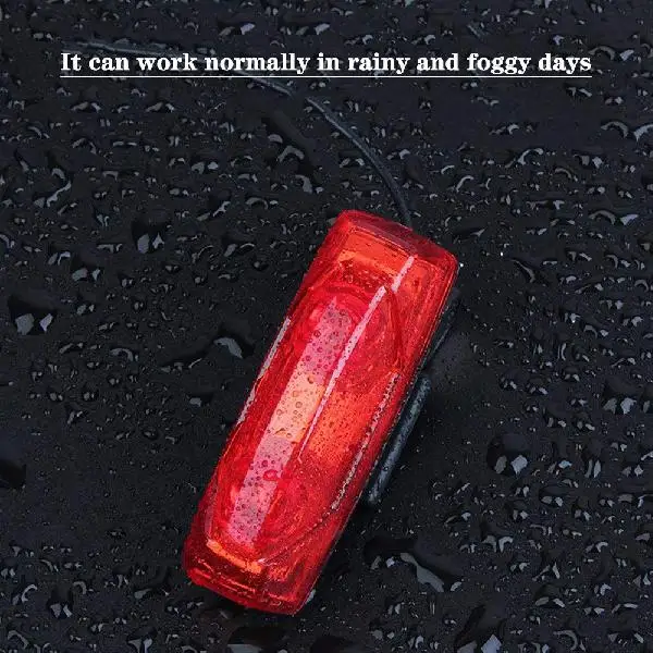 Bicycle Lights Induction Tail Light Bike Warning Lamp Magnetic Power Generate Taillight Self-Powered | Спорт и развлечения