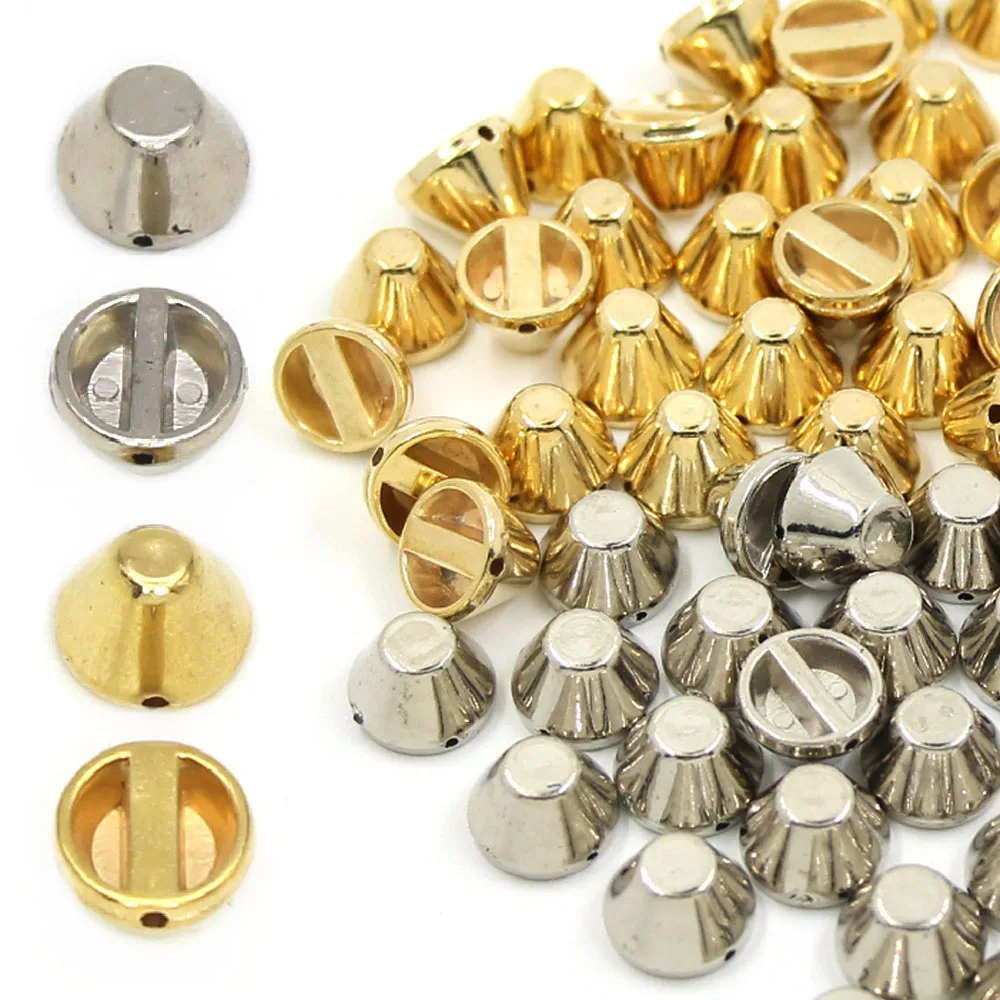 Шипы для ковша золотистые/Серебристые пластиковые заклепки шипы и одежды сделай