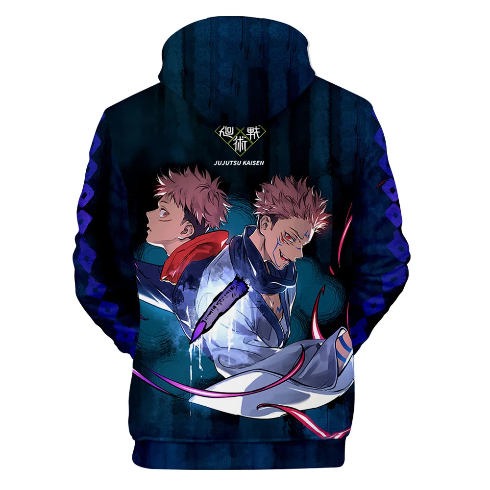 

2021 осень зима толстовки jutsu Kaisen 3D цифровая печать толстовки для мужчин/женщин модная уличная Толстовка Повседневная одежда