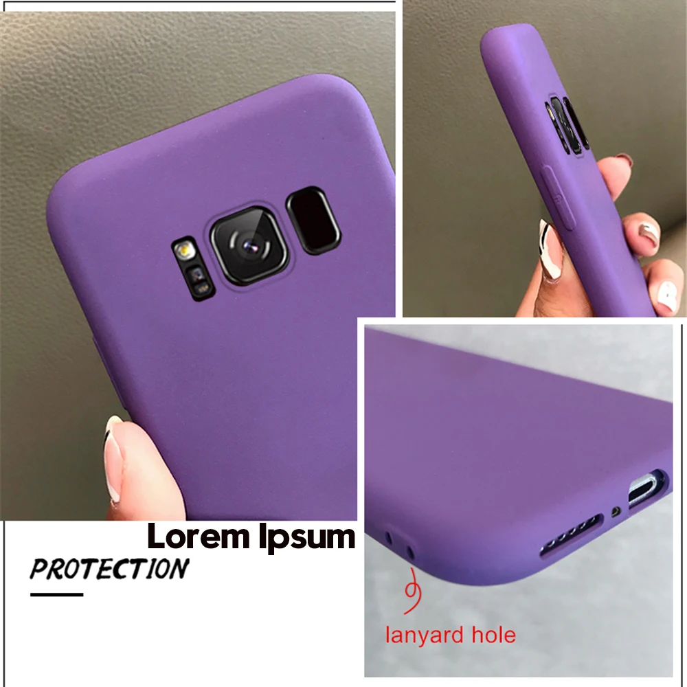 Песчаник матовый Силиконовый чехол для Samsung Galaxy S8 S9 S10 Plus Note 10 8 9 S10E A10 A20 A30 A40 A50 A70 A80 матовый чехол Funda
