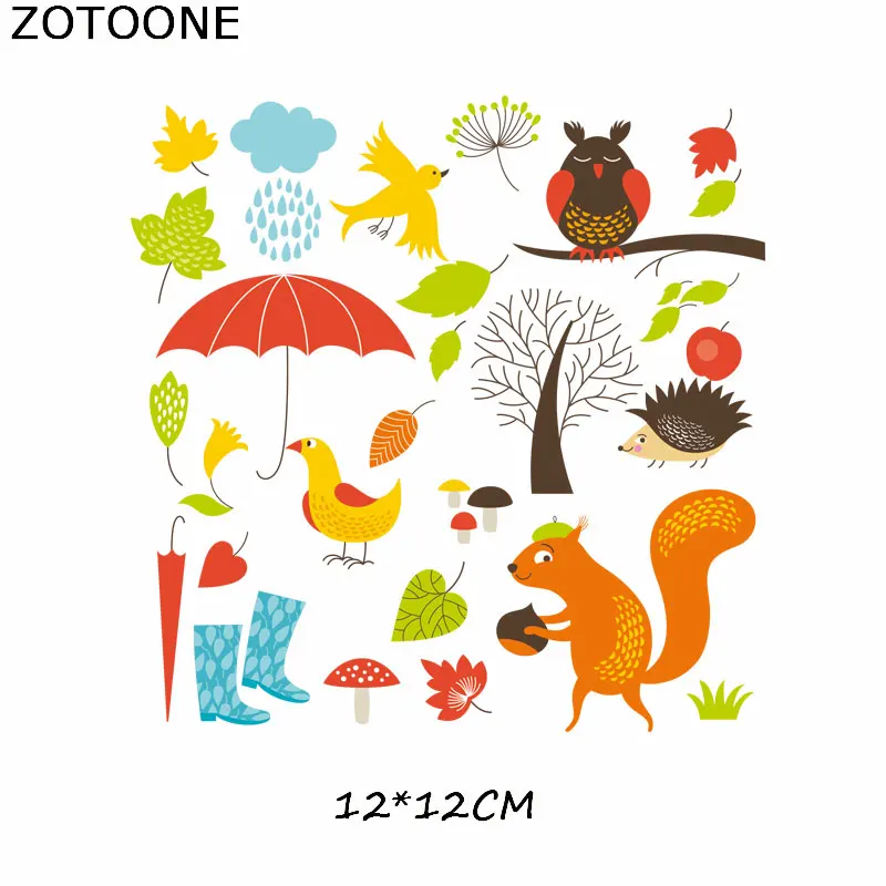 ZOTOONE, милый медведь, нашивки в форме животных, железные передачи для футболки, детский подарок, сделай сам, одежда, наклейки с милым дельфином - Цвет: 541