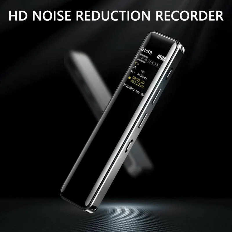 

8GB/16GB Mini Portable Digital Voice Activated Recorder For Lectures And Meetings Noise Reduction Clear Audio Sound Recorder MP3